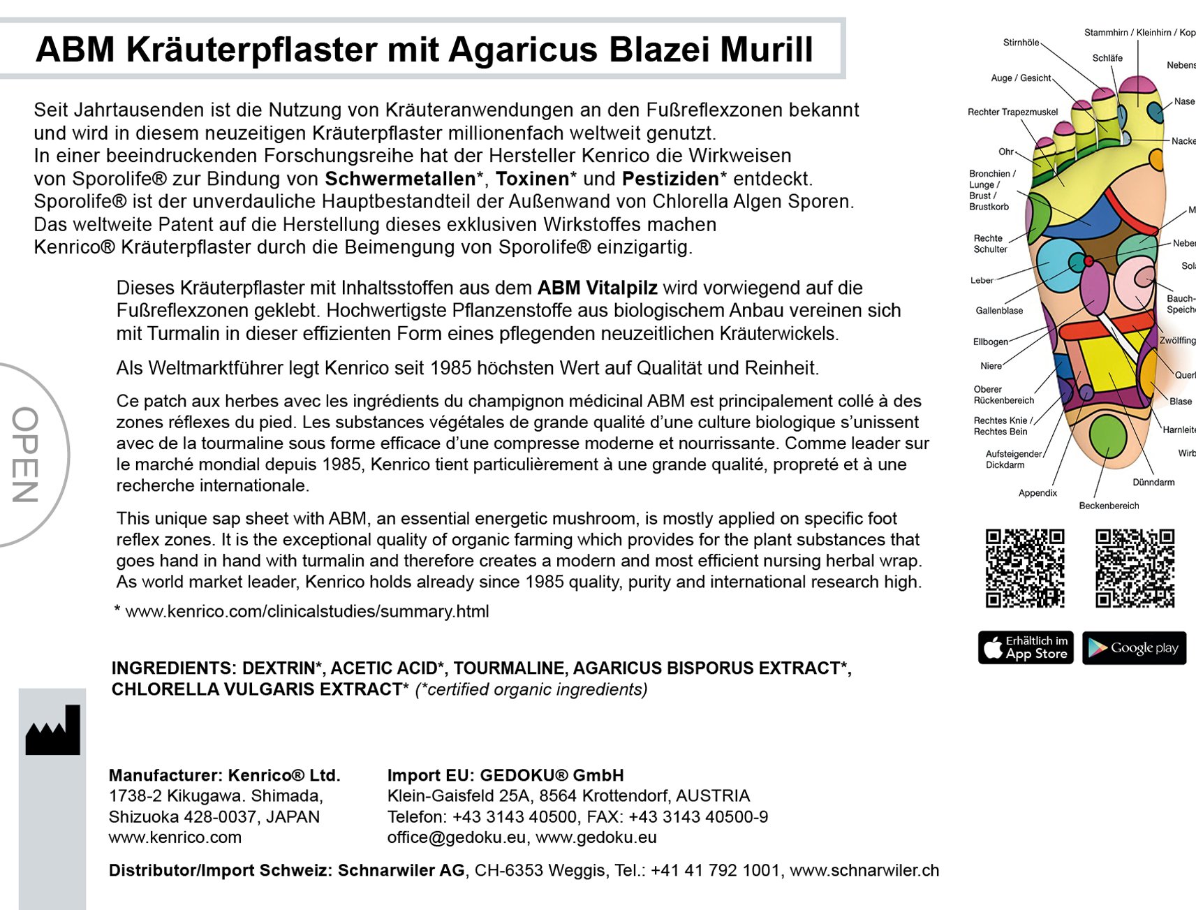 ABM Kräuterpflaster mit Agaricus Blazei Murill