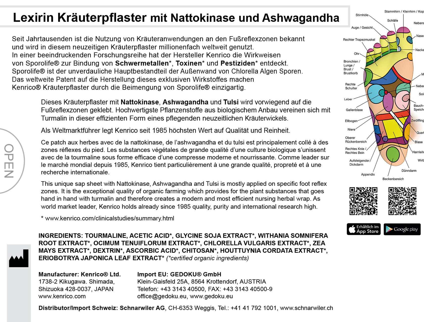 Lexirin Kräuterpflaster mit Nattokinase & Ashwagandha