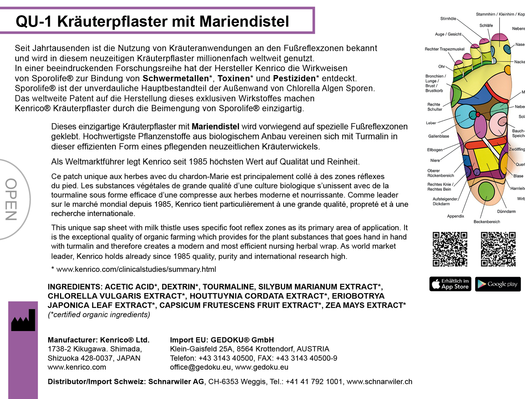 QU-1 Kräuterpflaster mit Mariendistel