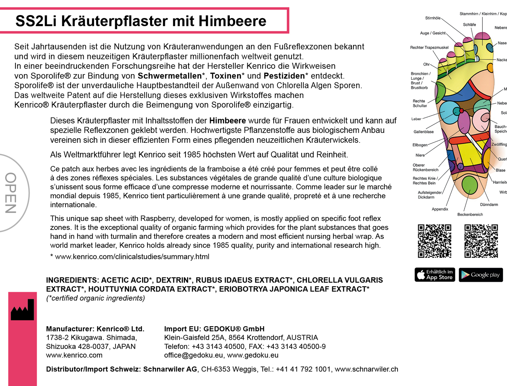 SS2Li Kräuterpflaster mit Himbeere
