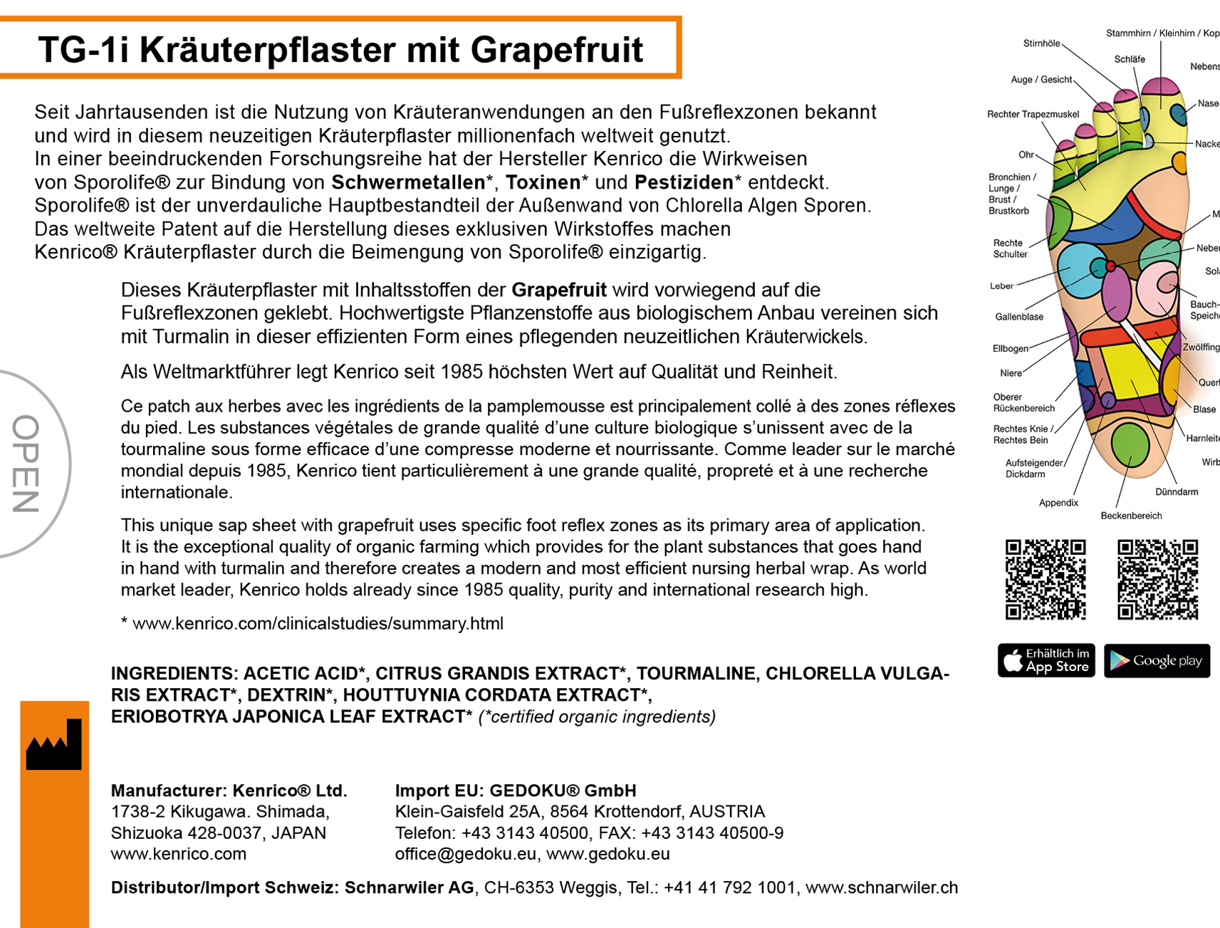 TG-1i Kräuterpflaster mit Grapefruit
