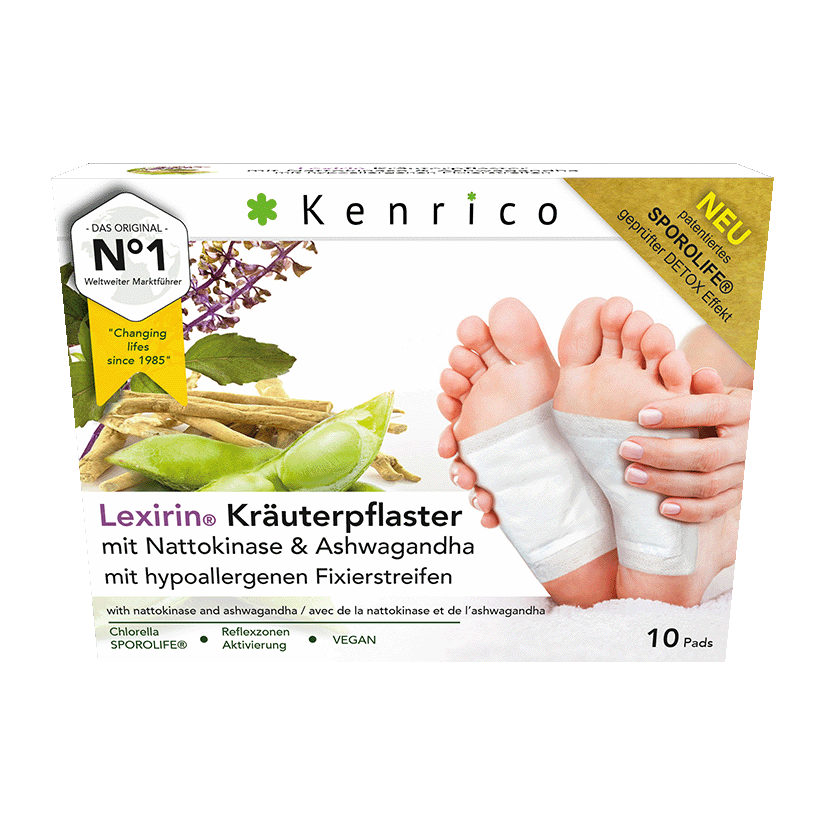 Lexirin Kräuterpflaster mit Nattokinase &amp; Ashwagandha